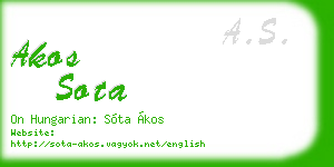 akos sota business card